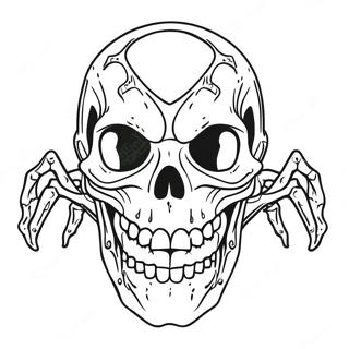 Ferocious Skull Crawler Coloring Page 50634-40418