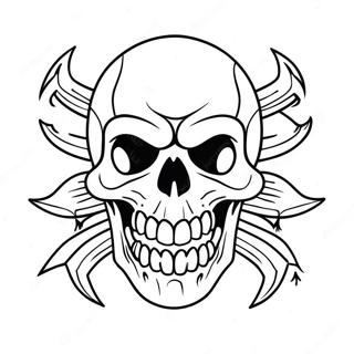 Ferocious Skull Crawler Coloring Page 50634-40420