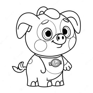 Alpha Pig Super Why Coloring Page 50653-40430