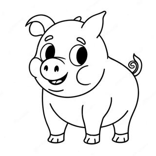 Alpha Pig In Action Coloring Page 50654-40440