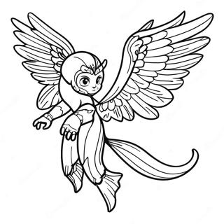 Majestic Avatar Banshee Flying Coloring Page 50664-40441