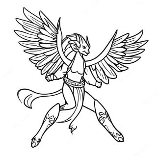 Majestic Avatar Banshee Flying Coloring Page 50664-40442