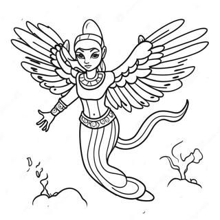 Majestic Avatar Banshee Flying Coloring Page 50664-40443