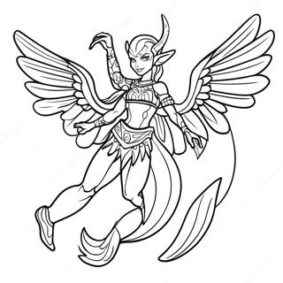 Majestic Avatar Banshee Flying Coloring Page 50664-40444