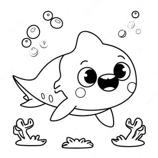 Baby Shark Halloween Coloring Page 5066-4162