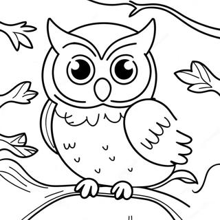 Halloween Owl Coloring Pages