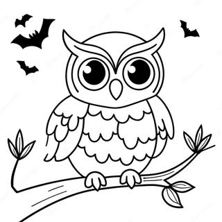 Halloween Owl Coloring Page 50673-40447