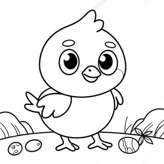 Easter Chick Coloring Page 50683-40454