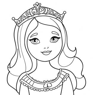 Girly Princess Coloring Page 50703-40465