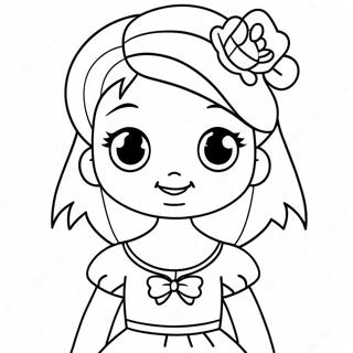 Girly Princess Coloring Page 50703-40466