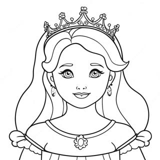 Girly Princess Coloring Page 50703-40467