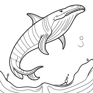 Mosasaurus Megalodon Coloring Pages