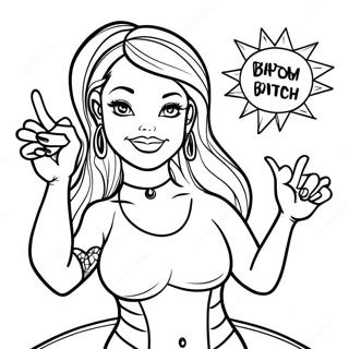 Bad Bitch Empowerment Coloring Page 50733-40494