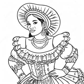 Folklorico Coloring Pages