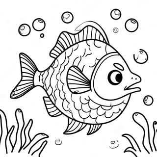 Angry Piranha Swimming Coloring Page 50764-40519