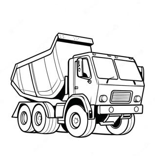 Dump Truck Coloring Page 5076-4165