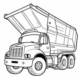 Dump Truck Coloring Page 5076-4166