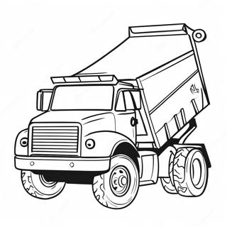 Dump Truck Coloring Page 5076-4167