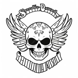 Skull Harley Davidson Coloring Pages