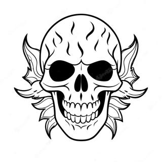 Skull Harley Davidson Coloring Pages