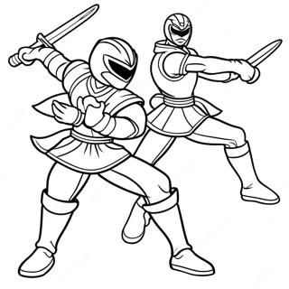 Power Rangers Samurai Coloring Page 50793-40538