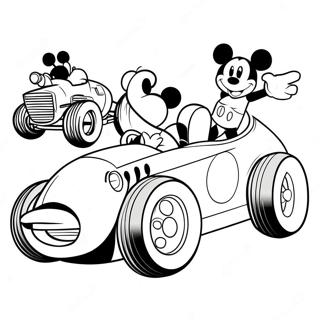 Mickey And The Roadster Racers Coloring Page 50813-40556