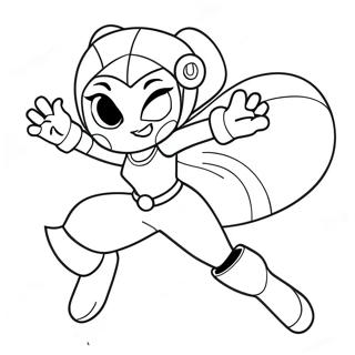 Rena Rouge In Heroic Pose Coloring Page 50824-40574