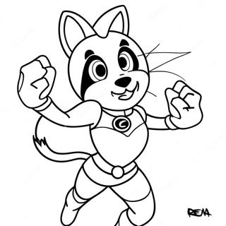 Rena Rouge In Heroic Pose Coloring Page 50824-40575