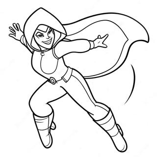 Rena Rouge In Heroic Pose Coloring Page 50824-40576