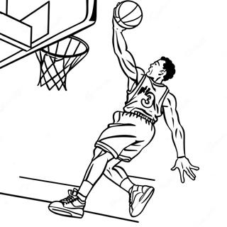 Exciting Slam Dunk Action Coloring Page 50844-40585