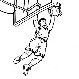 Exciting Slam Dunk Action Coloring Page 50844-40588