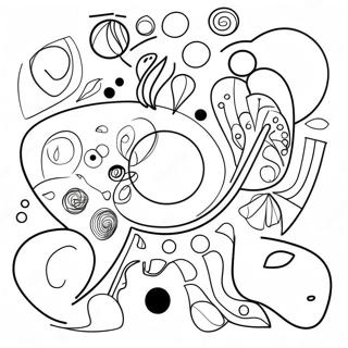 Kandinsky Abstract Shapes Coloring Page 50853-40591