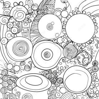 Kandinsky Colorful Circles Coloring Page 50854-40601