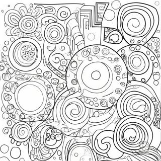 Kandinsky Colorful Circles Coloring Page 50854-40604