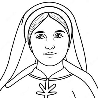 St Bernadette Coloring Page 50863-40593