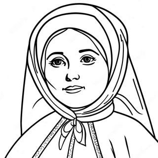 St Bernadette Coloring Page 50863-40594