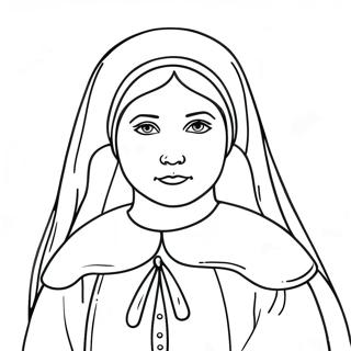 St Bernadette Coloring Page 50863-40595