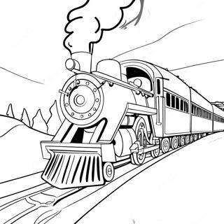 Polar Express Coloring Pages