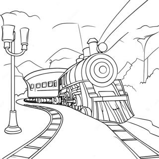 Polar Express Train Coloring Page 5086-4175