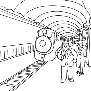 Polar Express Train Coloring Page 5086-4176