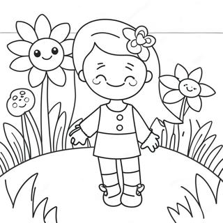 Beautiful Flower Garden Coloring Page 50873-40605