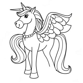 Princess Horse Coloring Page 50883-40623