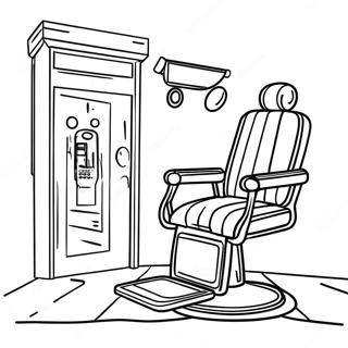 Barber Shop Coloring Page 50913-40635