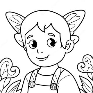 Boy Fairy Coloring Page 50923-40648