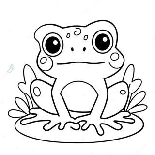 Kawaii Frog Coloring Page 50963-40682