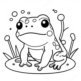 Kawaii Frog Coloring Page 50963-40684