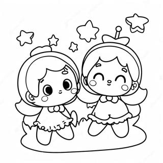 Little Twin Stars Coloring Page 5096-4187