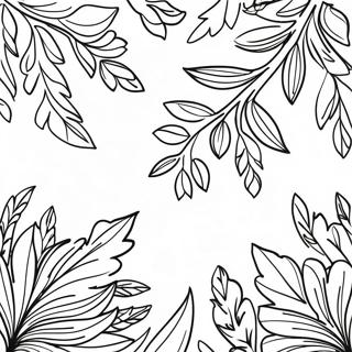 Tree Branch Coloring Pages