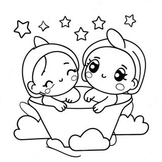 Little Twin Stars Coloring Pages