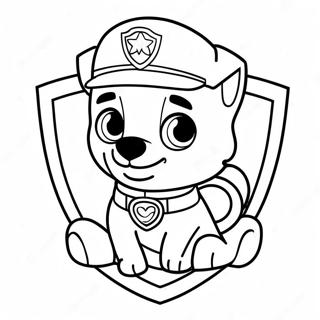 Paw Patrol Badge Coloring Pages